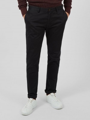 Black Ben Sherman Signature Skinny Stretch Chino Pants | 2601-GUTYV