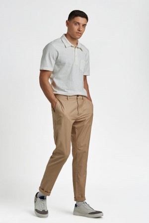 Brown Ben Sherman Everyday Slim Fit Chino Pants | 8072-ACIWG