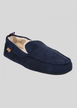 Navy Ben Sherman Casa Cartegena Moccasin Slipper | 1964-EFXGA