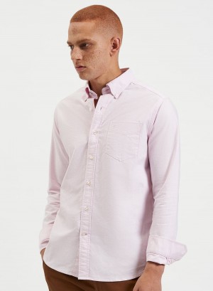 Pink Ben Sherman Brighton Oxford Organic Shirts | 6837-OCHPJ