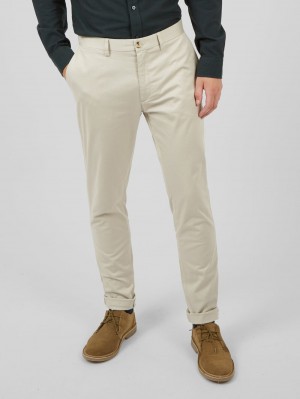 White Ben Sherman Signature Skinny Stretch Chino Pants | 6417-YVTUK