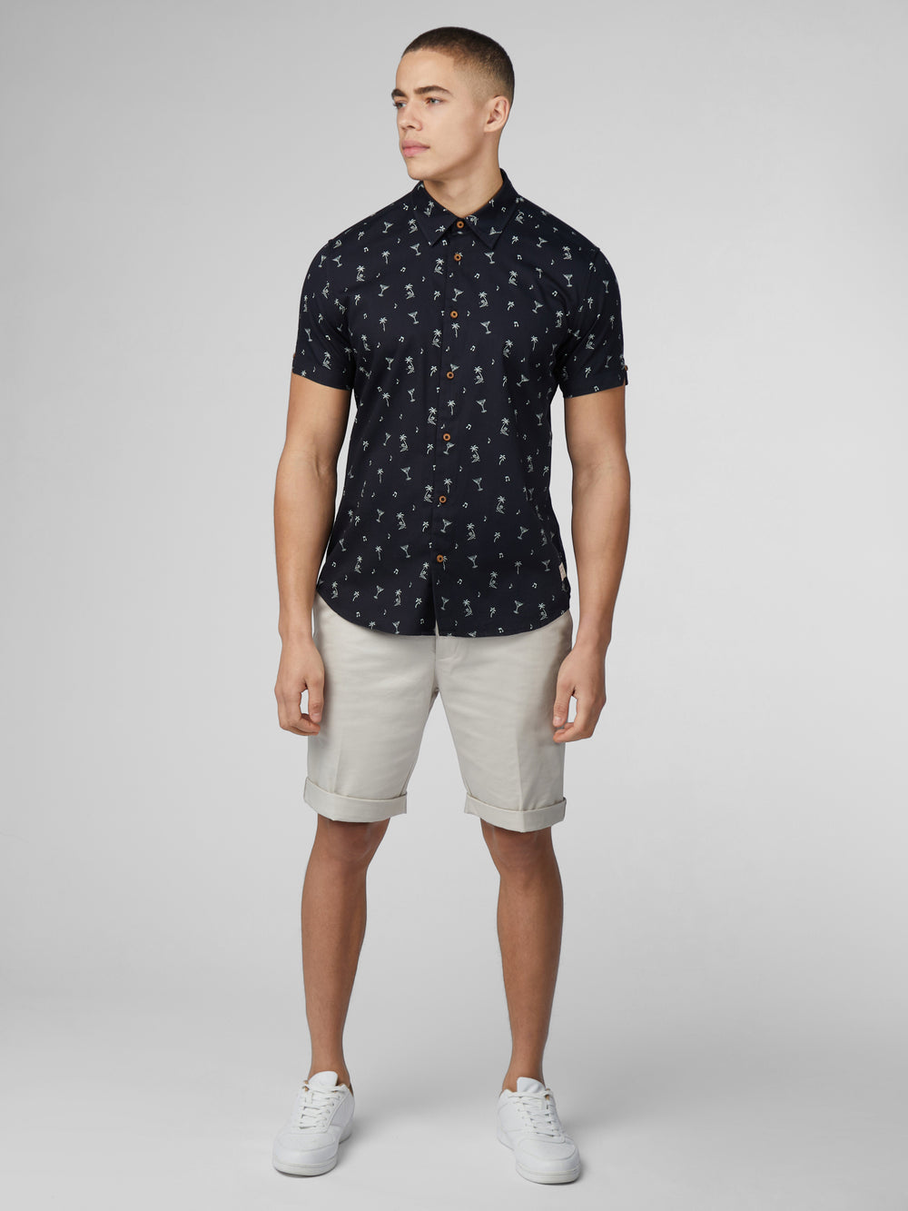 Black Ben Sherman Scattered Shirts | 7903-EHWPT