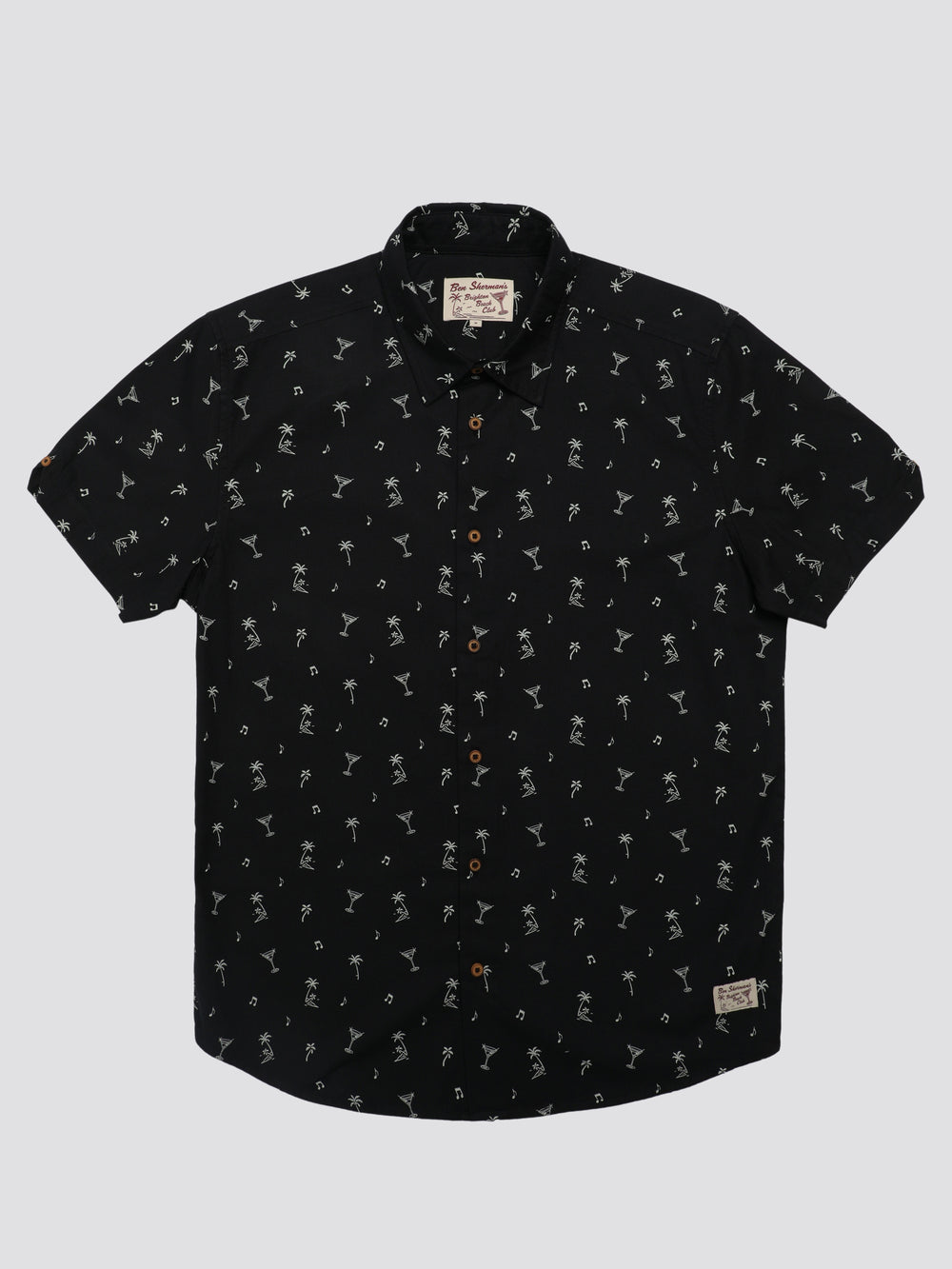 Black Ben Sherman Scattered Shirts | 7903-EHWPT