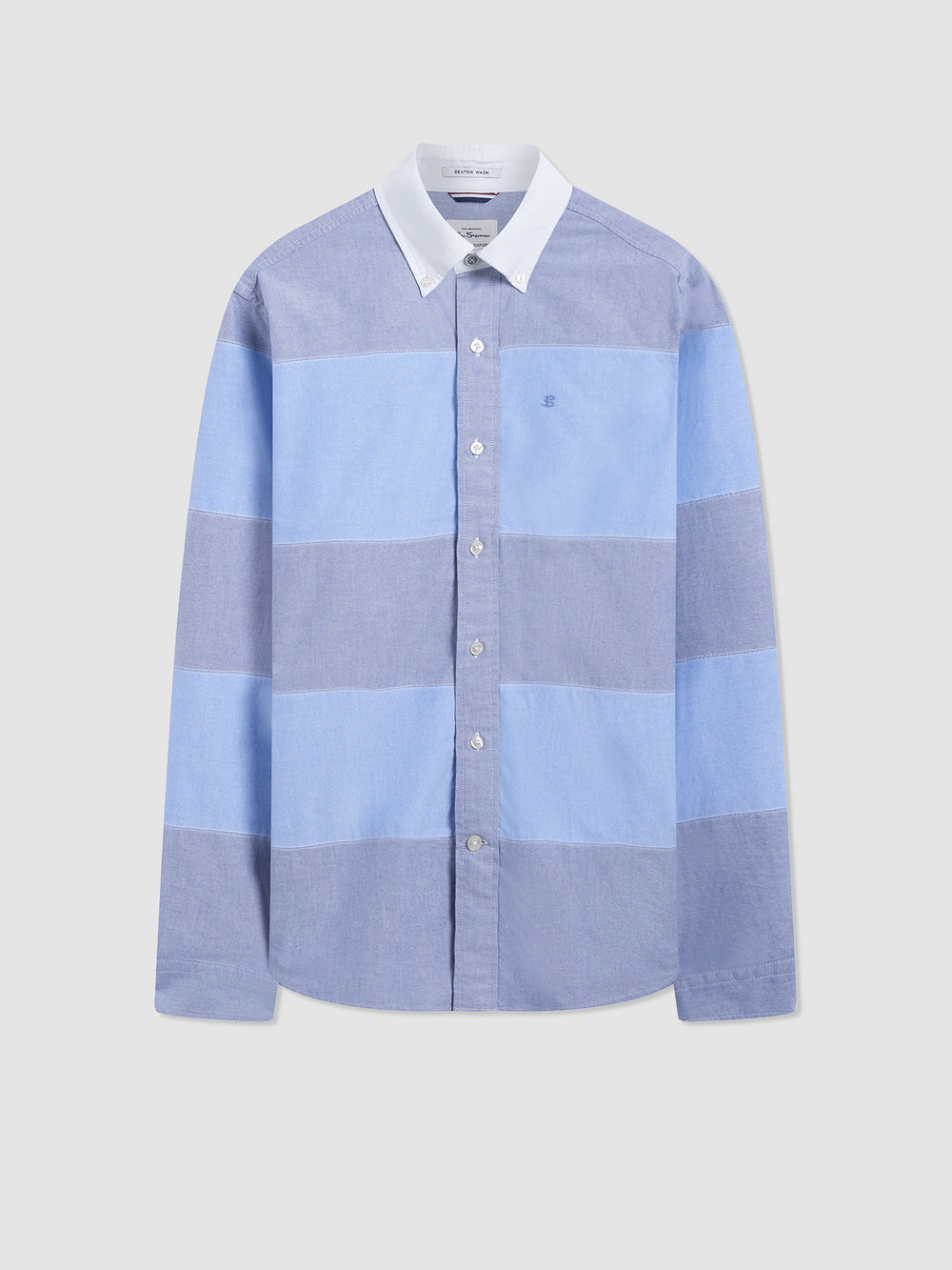 Blue Ben Sherman Brighton Oxford Garment Dye Rugby Shirts | 2418-LXZCJ