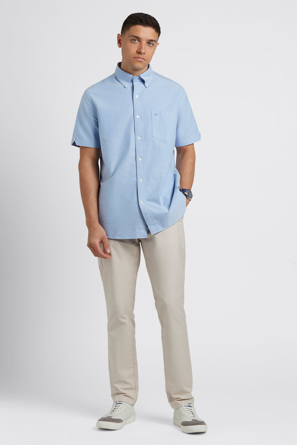 Blue Ben Sherman Brighton Oxford Organic Shirts | 6571-YNZXI