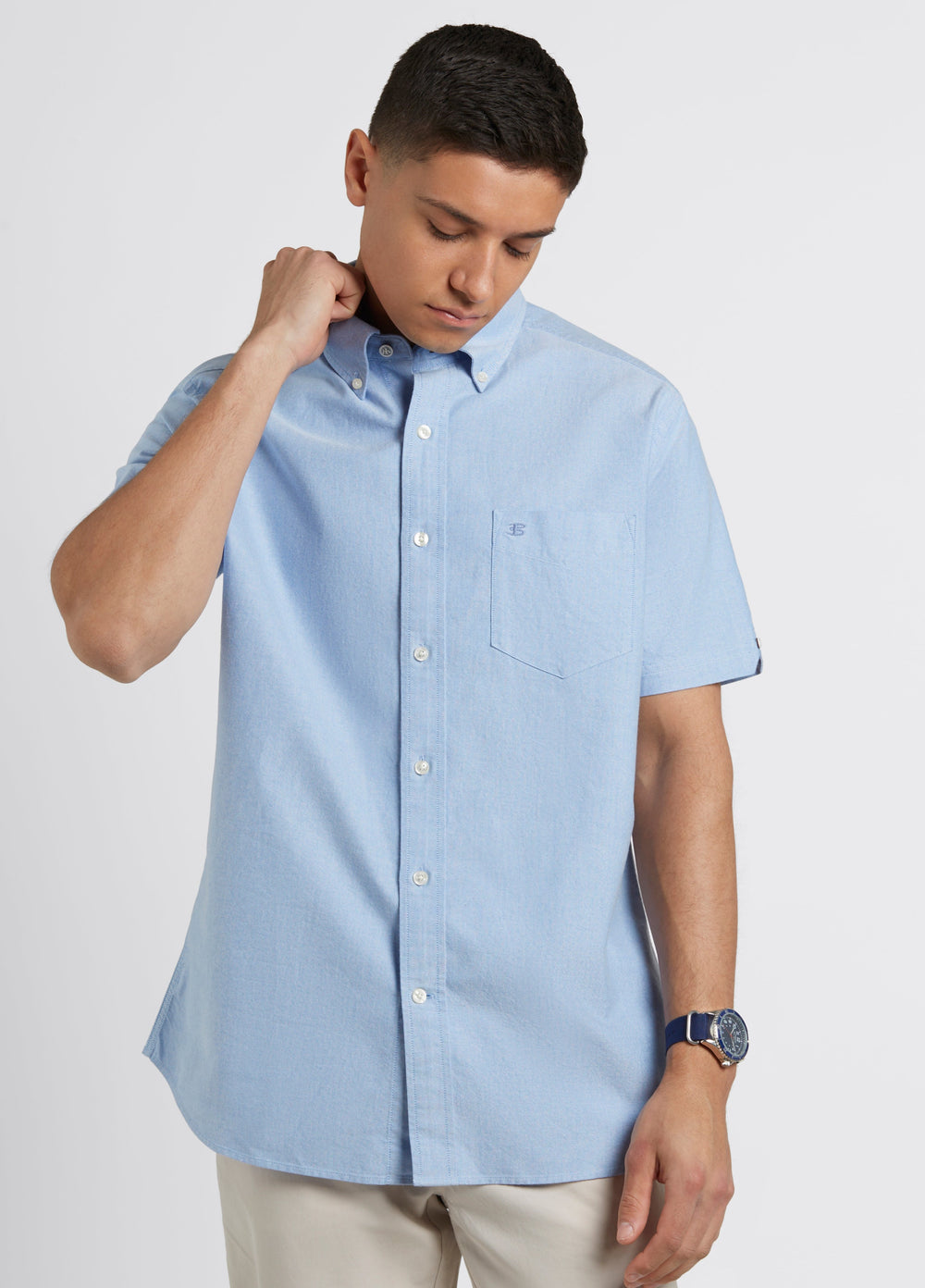 Blue Ben Sherman Brighton Oxford Organic Shirts | 6571-YNZXI