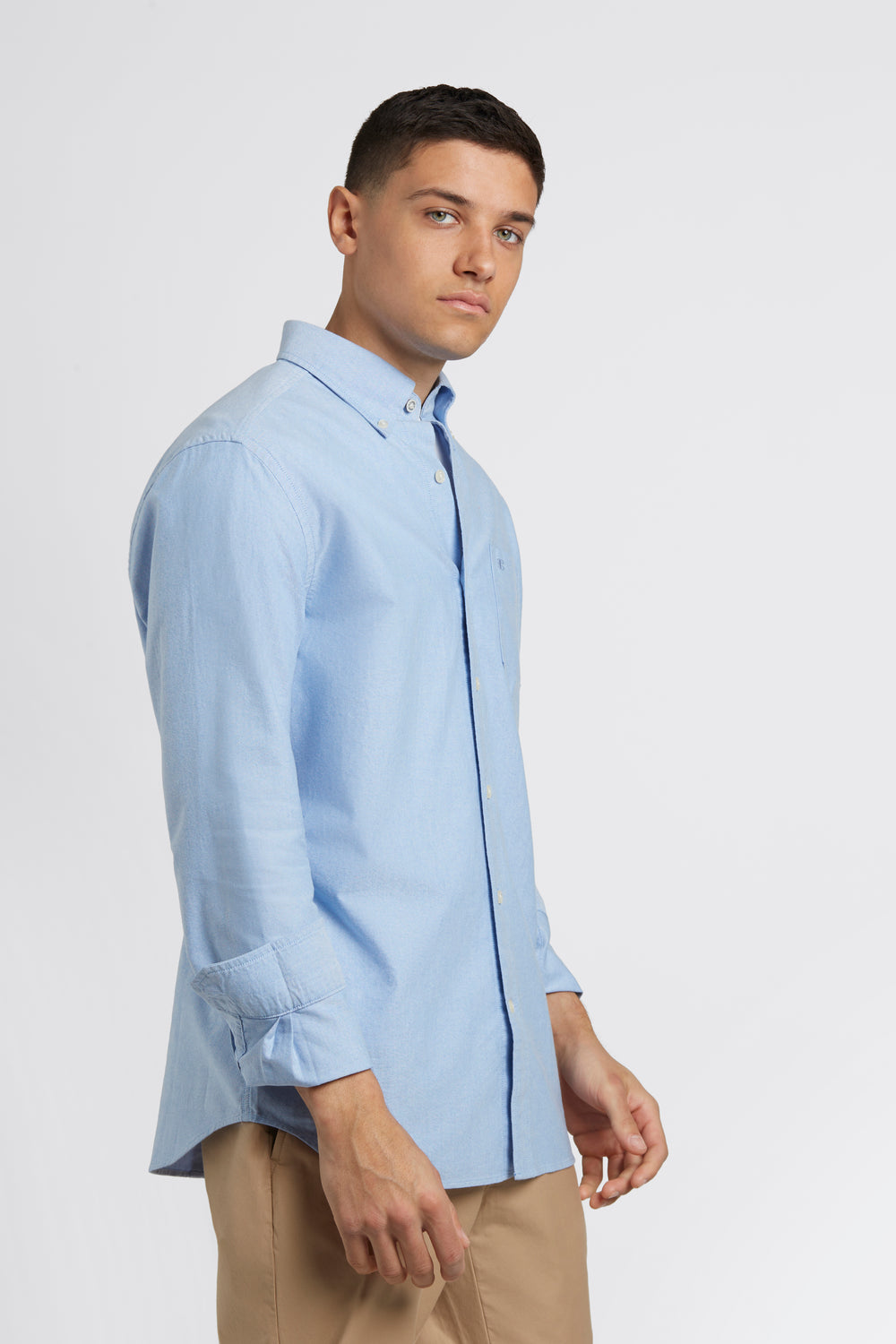 Blue Ben Sherman Brighton Oxford Organic Shirts | 2450-JRTLE