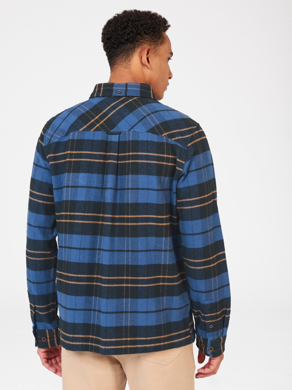 Blue Ben Sherman Brushed Ivy Check Shirts | 8075-WCDVH