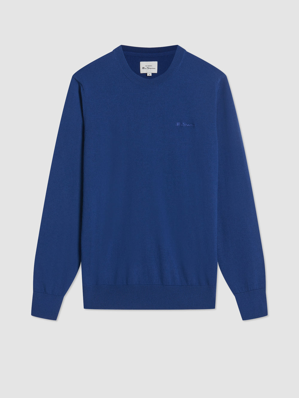 Blue Ben Sherman Signature Merino Crewneck Knitwear | 6217-XMRWU