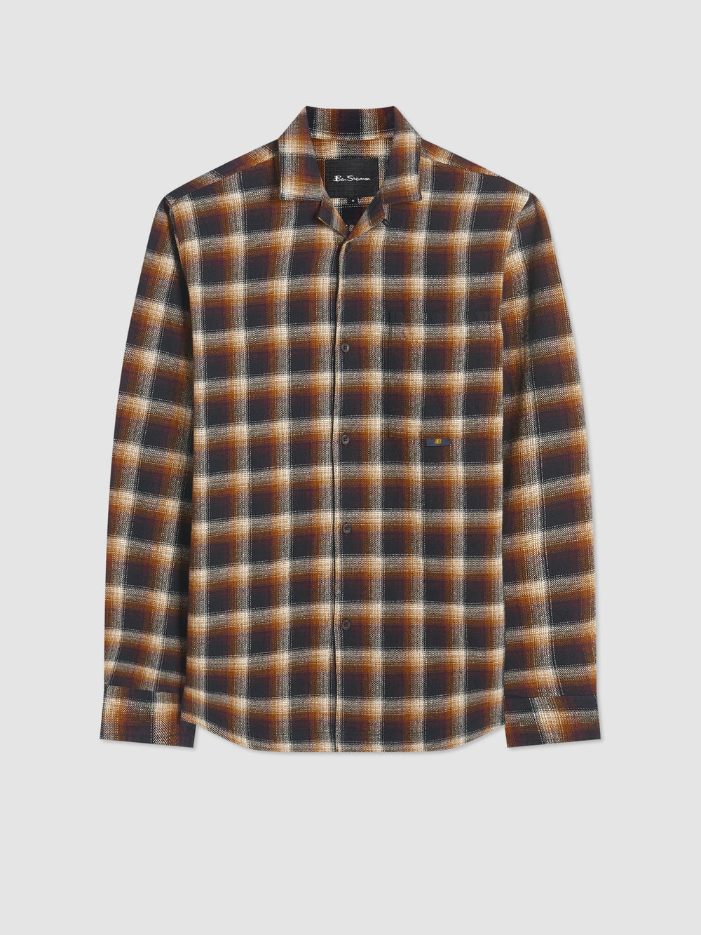 Brown Ben Sherman B by Ben Sherman Ombre Check Shirts | 1605-VAJSD