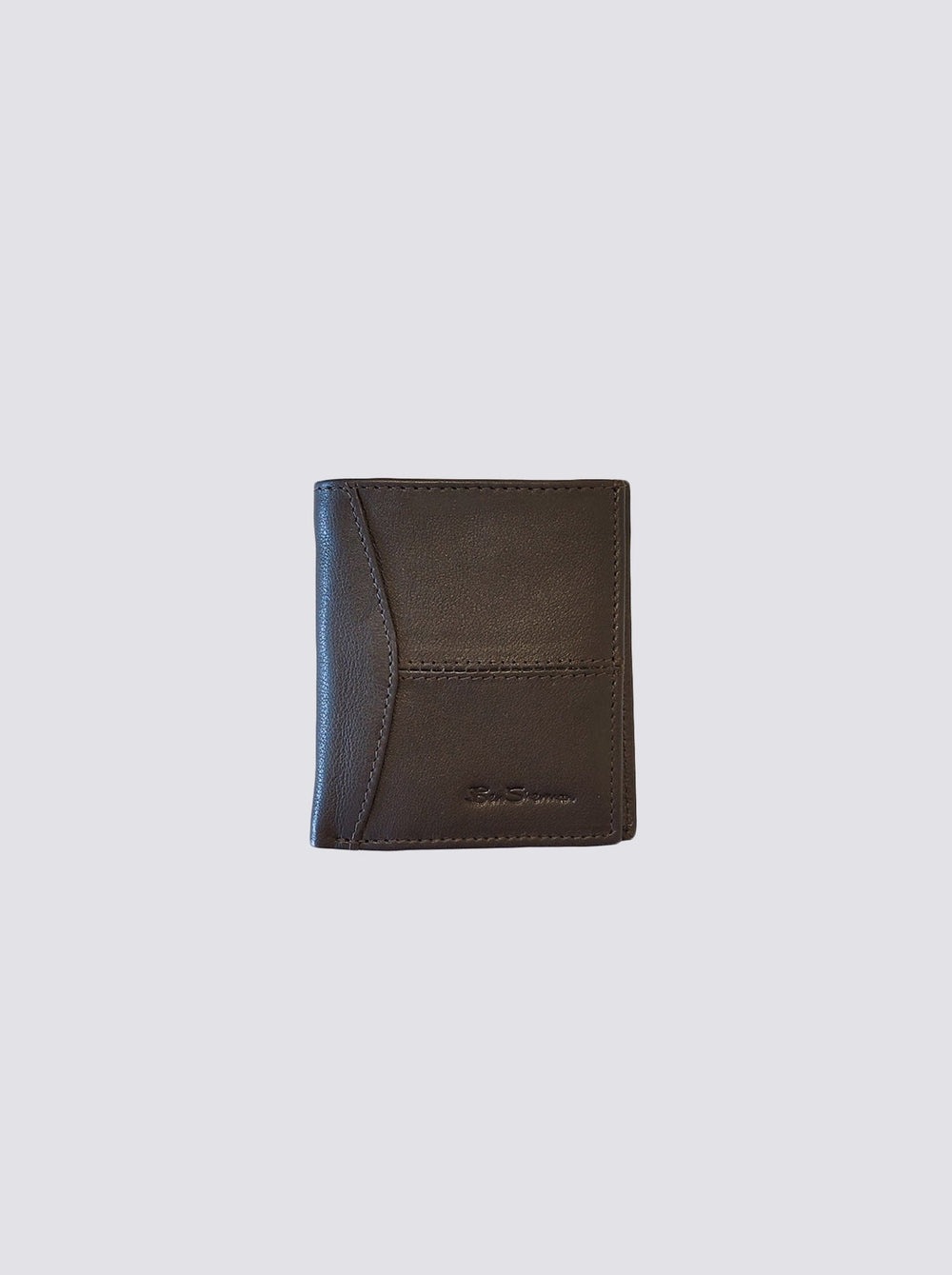 Brown Ben Sherman Coles Leather Micro Wallets | 0687-KNTBM