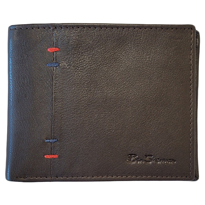 Brown Ben Sherman Irvine Bill Fold Leather Wallets | 8465-COWXN