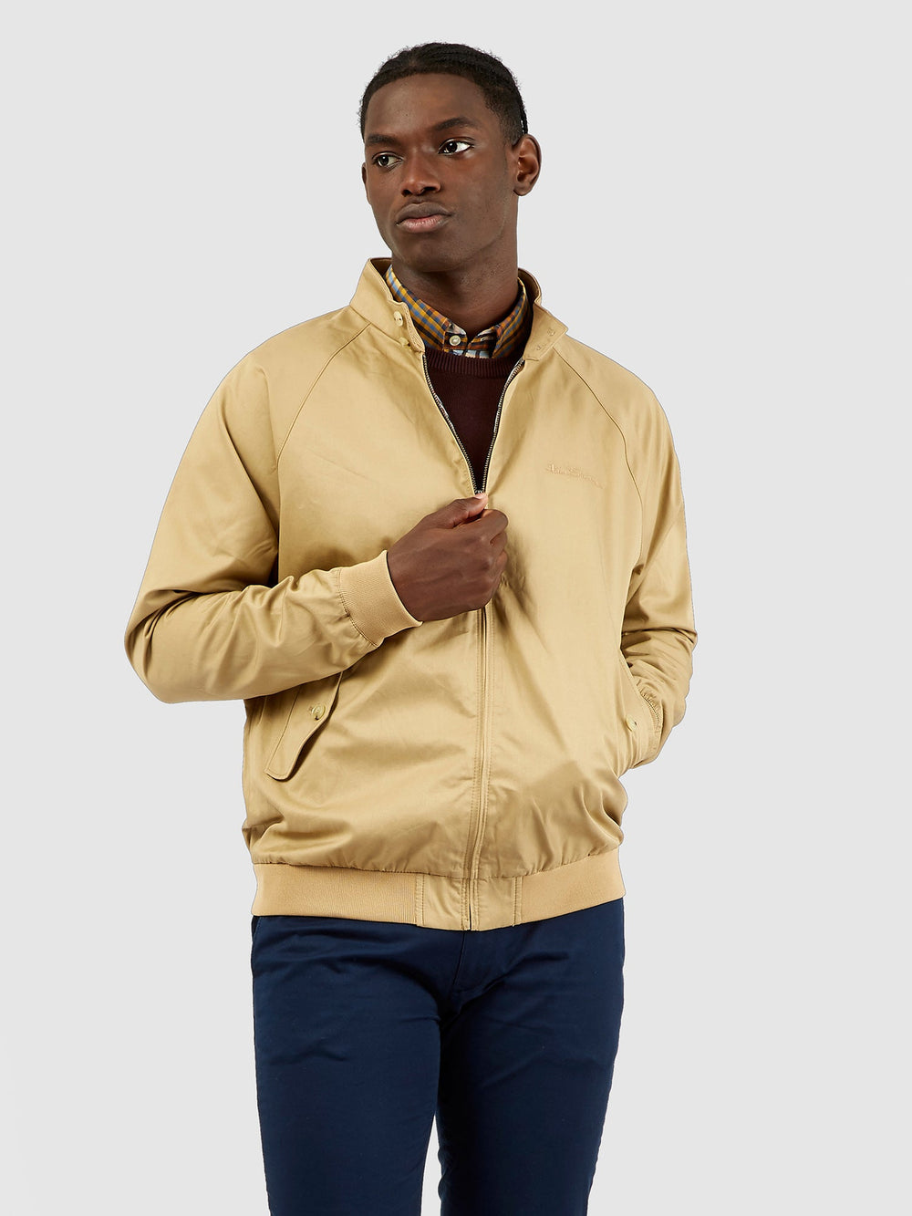 Brown Ben Sherman Signature Harrington Jackets | 0315-CGRWN