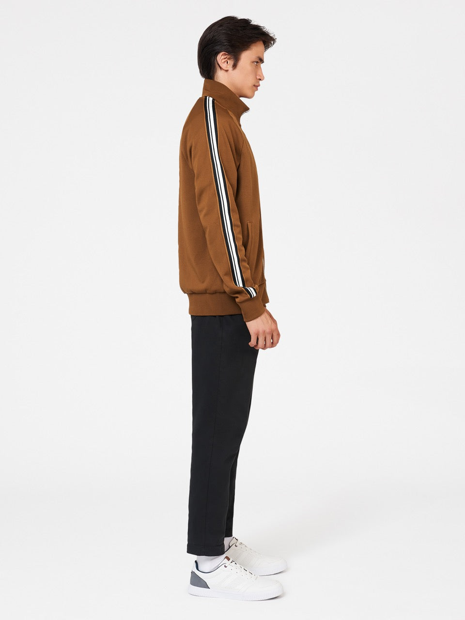 Brown Ben Sherman Signature House Taped Track Jackets | 7095-HELYP