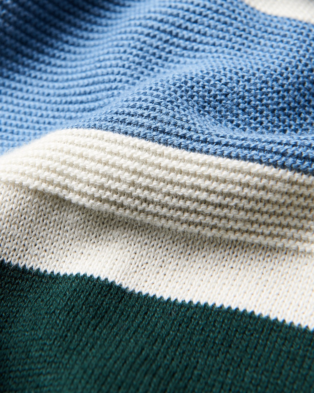 Dark Green Ben Sherman Chest Stripe Crewneck Knitwear | 2716-OHXDU