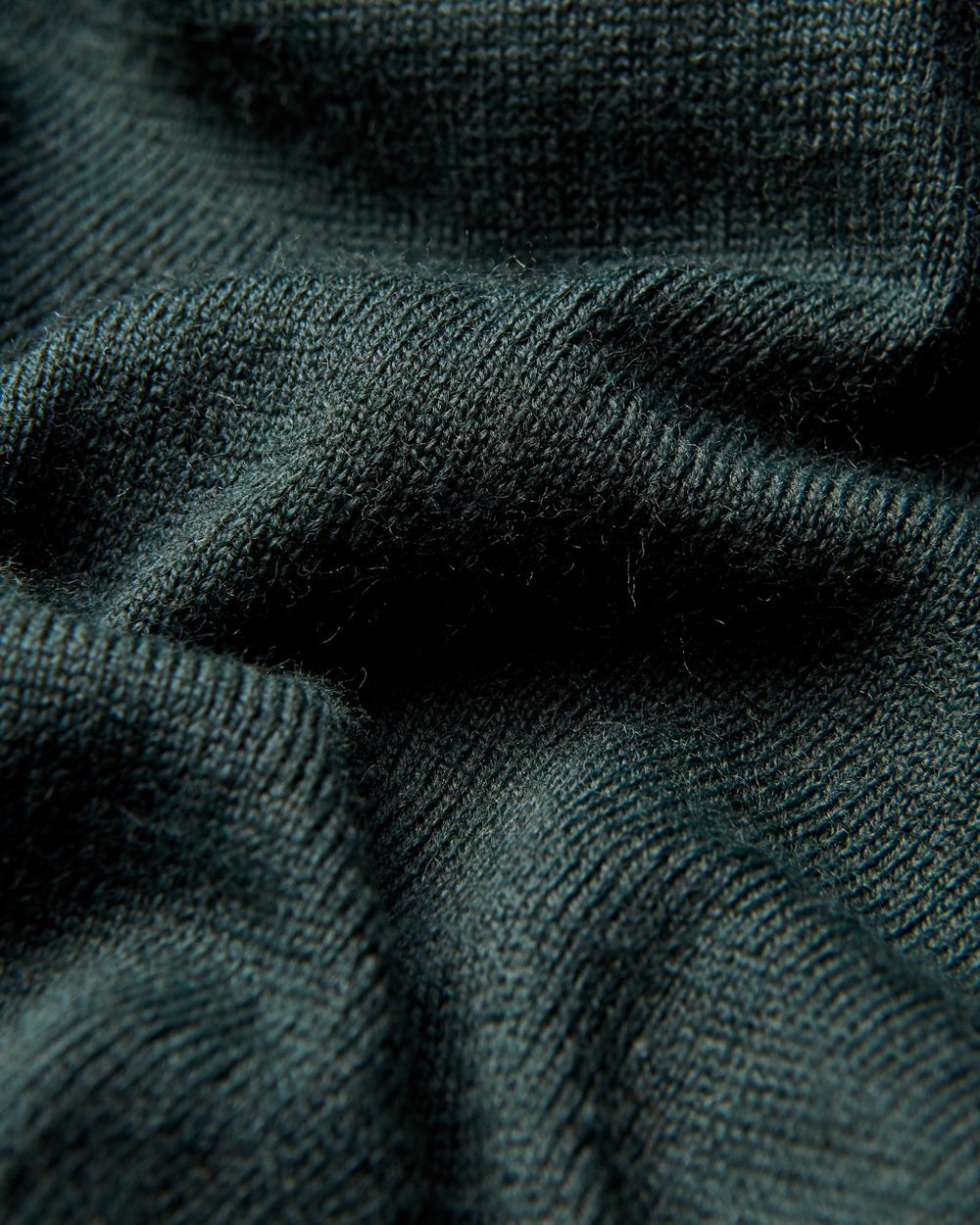 Dark Green Ben Sherman Tipped Merino Polo Neck Sweaters | 5082-YVFTR