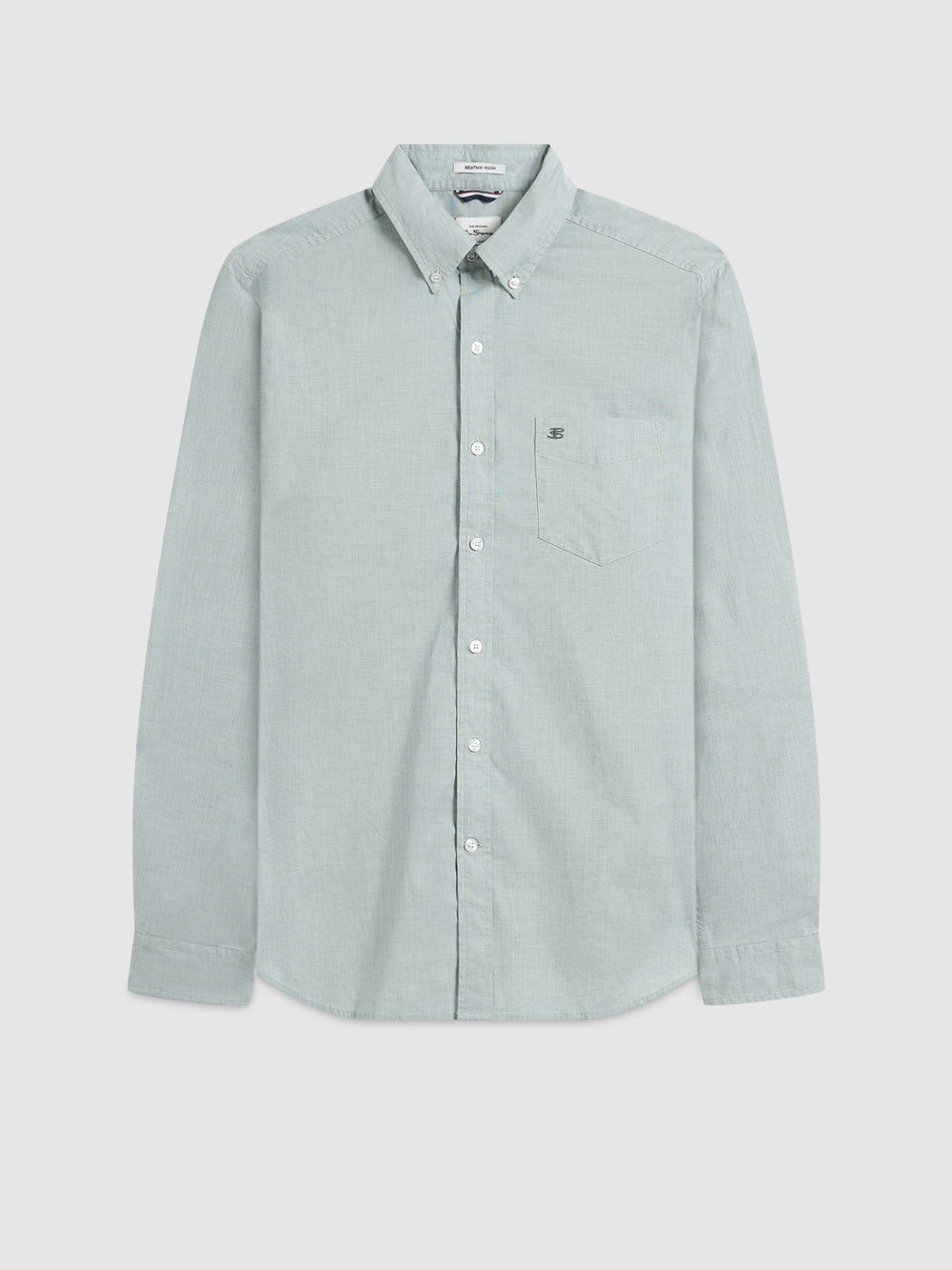 Green Ben Sherman Brighton Oxford Organic Green Shirts | 1974-OWNPE