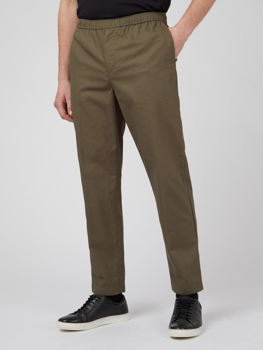 Green Ben Sherman Ripstop Casual Workwear Pants | 3154-WNSVB