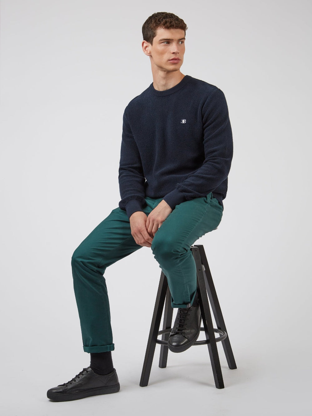 Green Ben Sherman Signature Slim Stretch Chino Pants | 5371-NYRJB