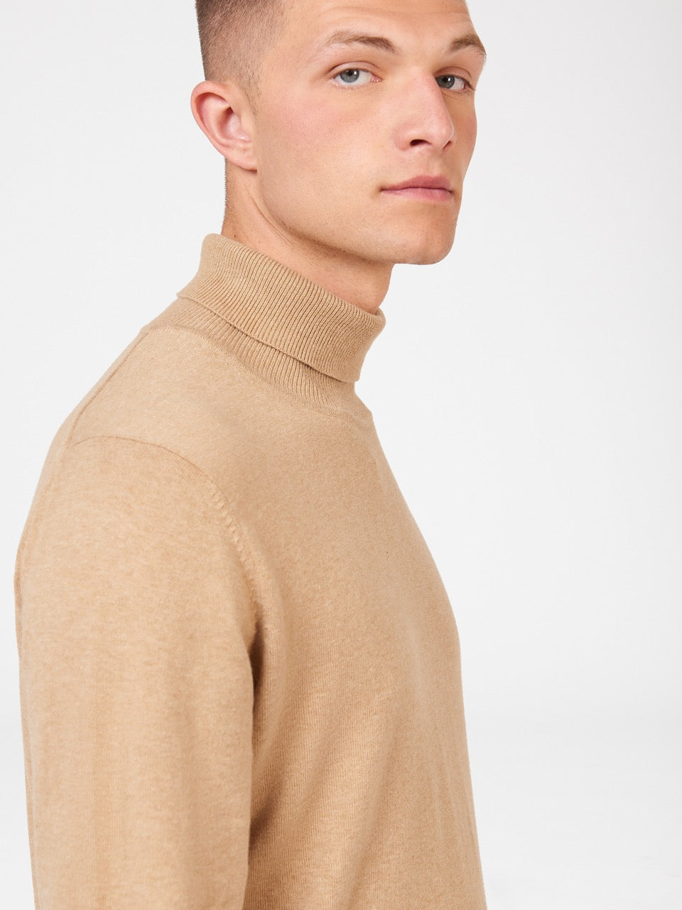 Grey Ben Sherman Signature Roll Neck Knitwear | 2965-UPJLF