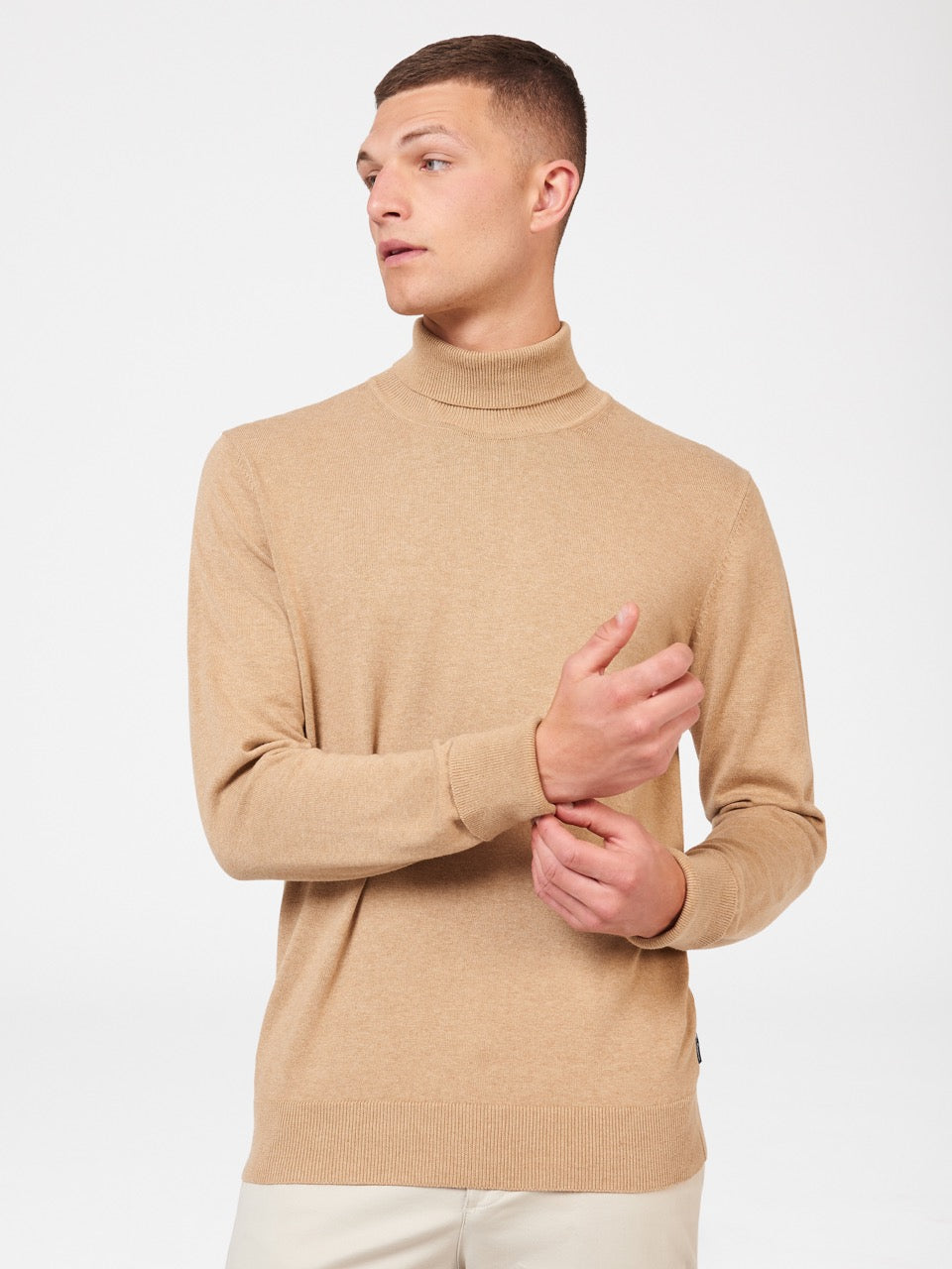 Grey Ben Sherman Signature Roll Neck Knitwear | 2965-UPJLF