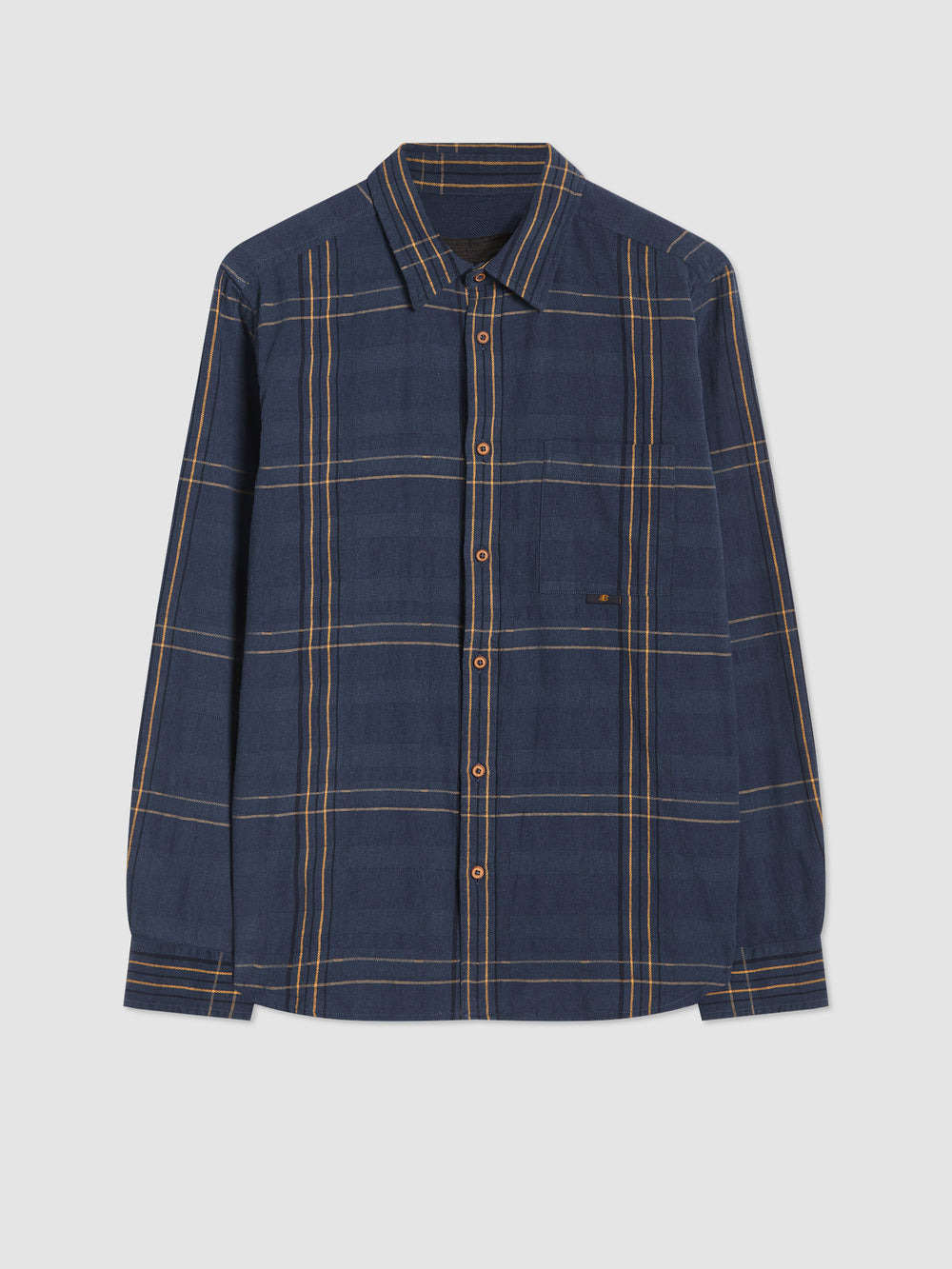 Indigo Ben Sherman B by Ben Sherman Indigo Check Shirts | 1906-JYITL