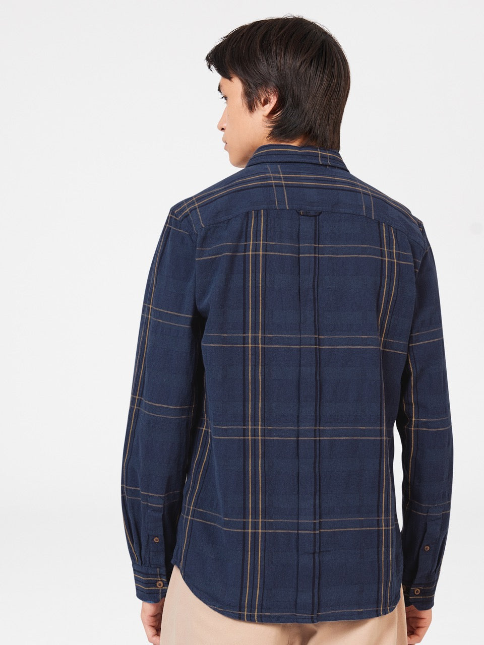 Indigo Ben Sherman B by Ben Sherman Indigo Check Shirts | 1906-JYITL