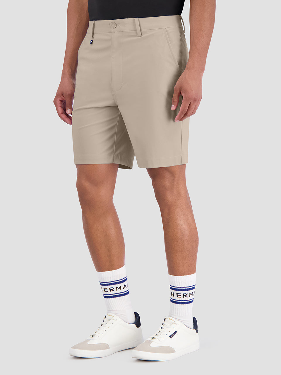 Khaki Ben Sherman 4Way Stretch Tech Shorts | 9437-XUWHQ