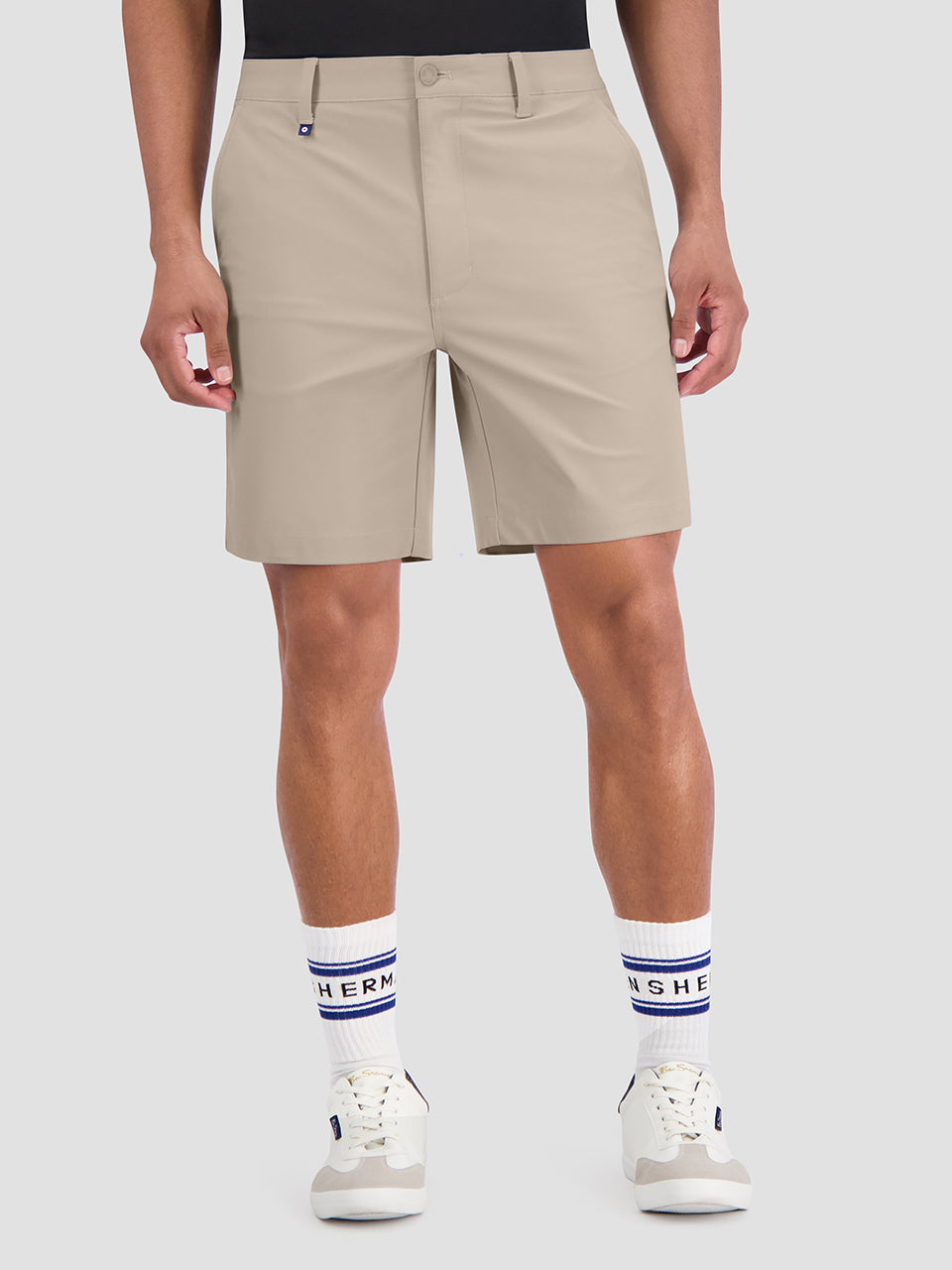 Khaki Ben Sherman 4Way Stretch Tech Shorts | 9437-XUWHQ