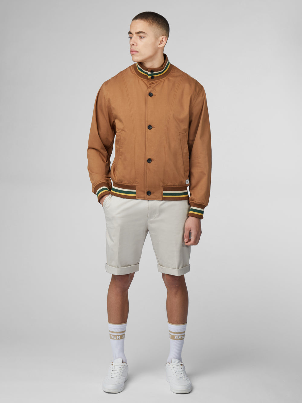 Light Brown Ben Sherman Signature Heritage Bomber Jackets | 0687-GIJRW