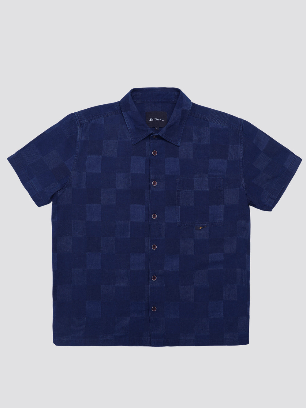 Navy Ben Sherman B by Ben Sherman Indigo Check Shirts | 2814-HPJUL