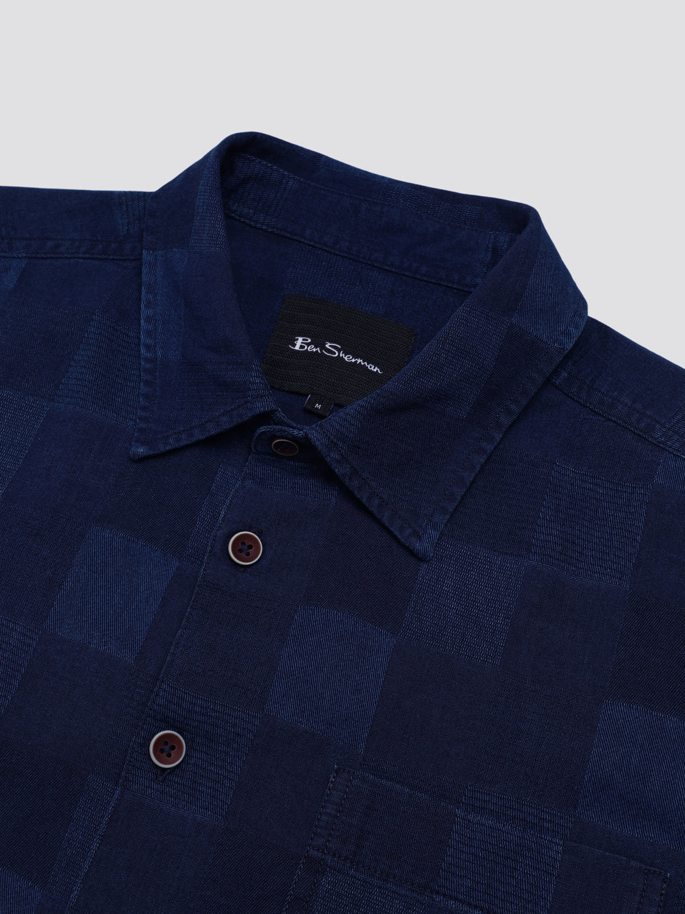 Navy Ben Sherman B by Ben Sherman Indigo Check Shirts | 2814-HPJUL