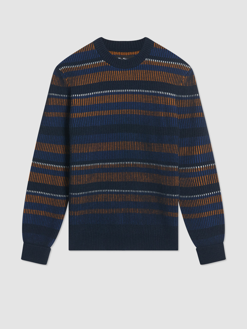 Navy Ben Sherman B by Ben Sherman Stripe Knitwear | 2156-AUDZR