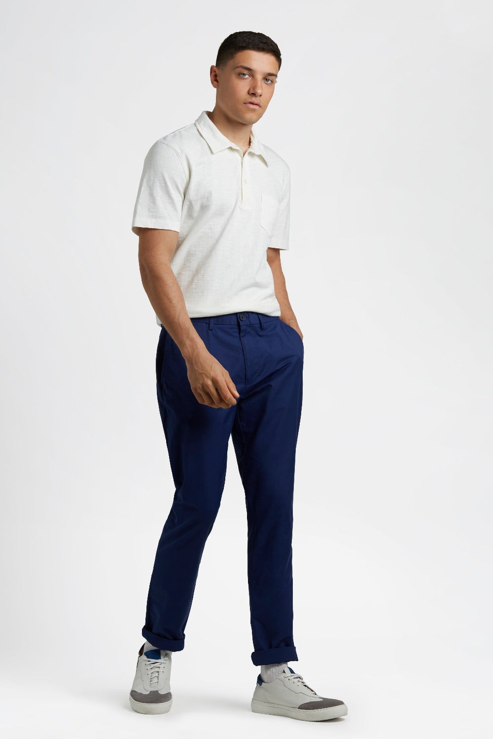 Navy Ben Sherman Everyday Slim Fit Chino Pants | 7285-OAWPV