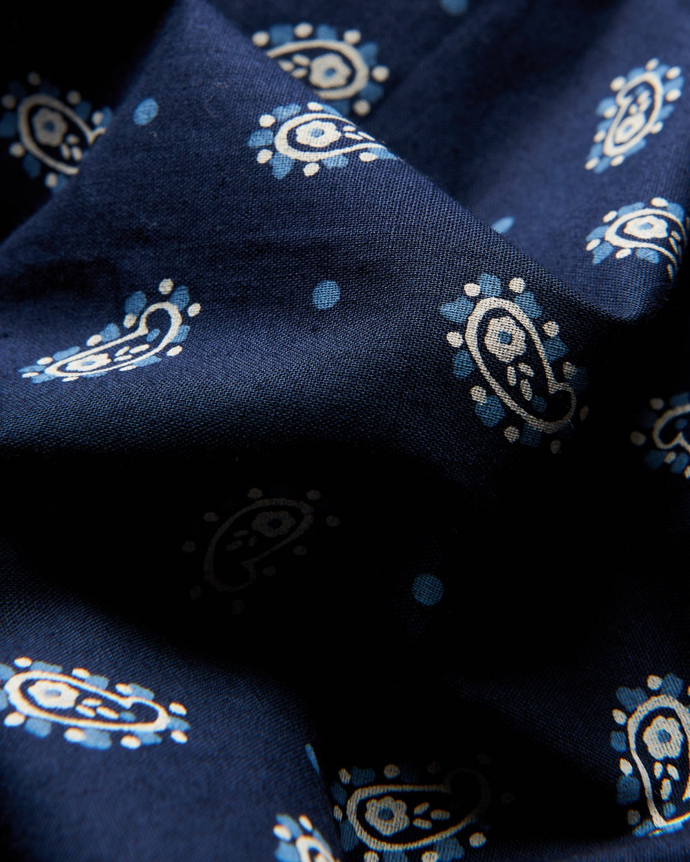 Navy Ben Sherman Micro Paisley Shirts | 3520-KSACY