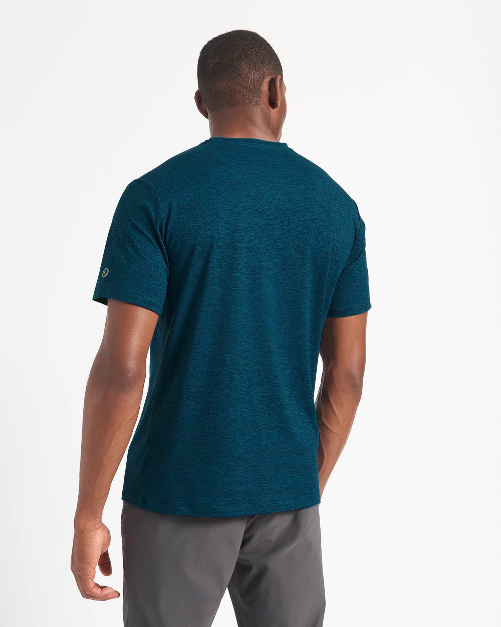 Navy Ben Sherman Performance Stretch Marl Heather T-Shirt | 1874-SGDAI