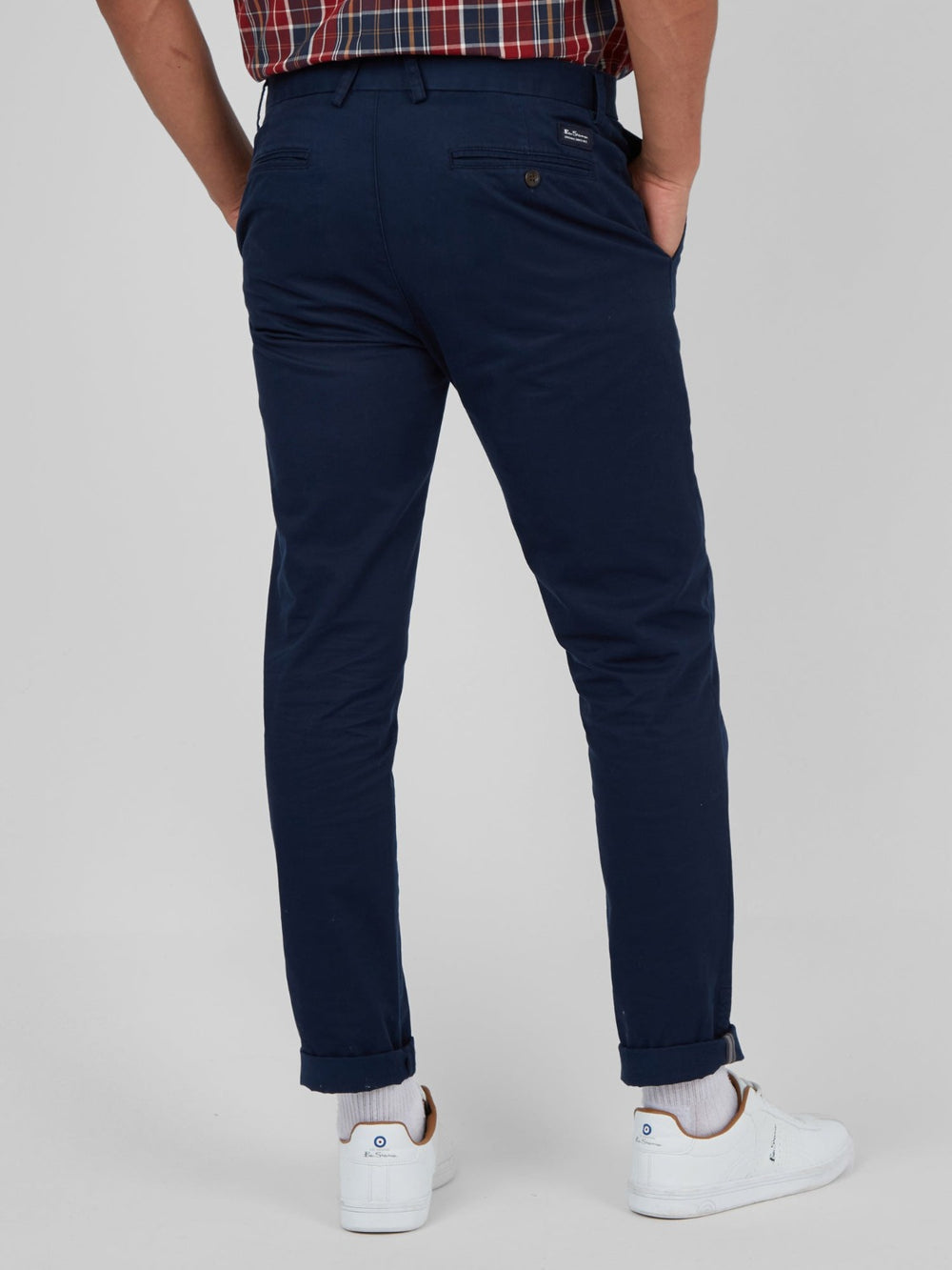 Navy Ben Sherman Signature Skinny Stretch Chino Pants | 1705-TXRCW