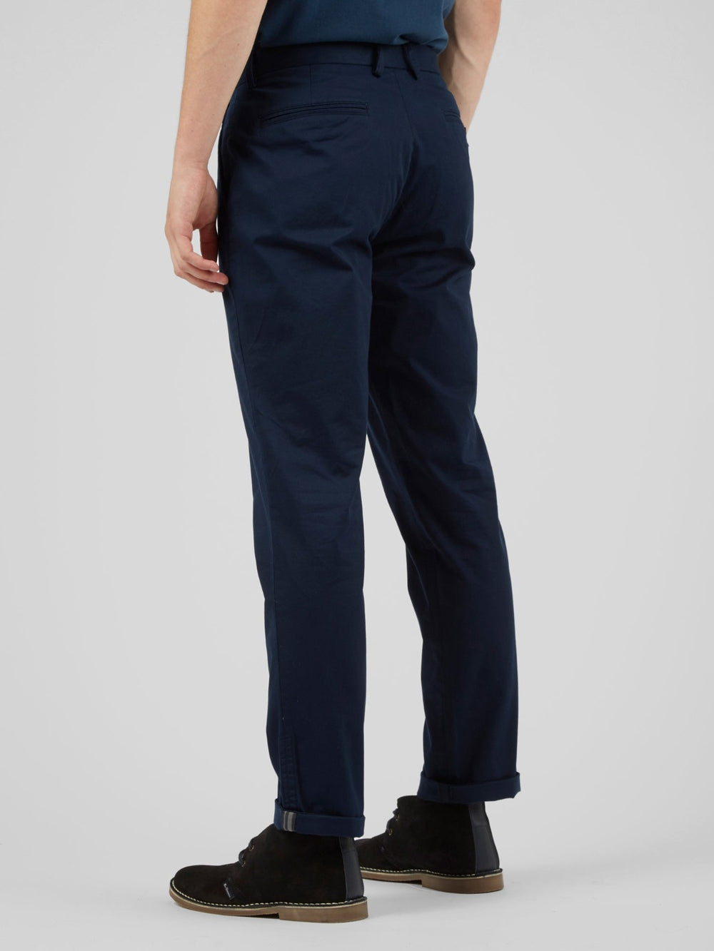 Navy Ben Sherman Signature Slim Stretch Chino Pants | 4918-SIBCH