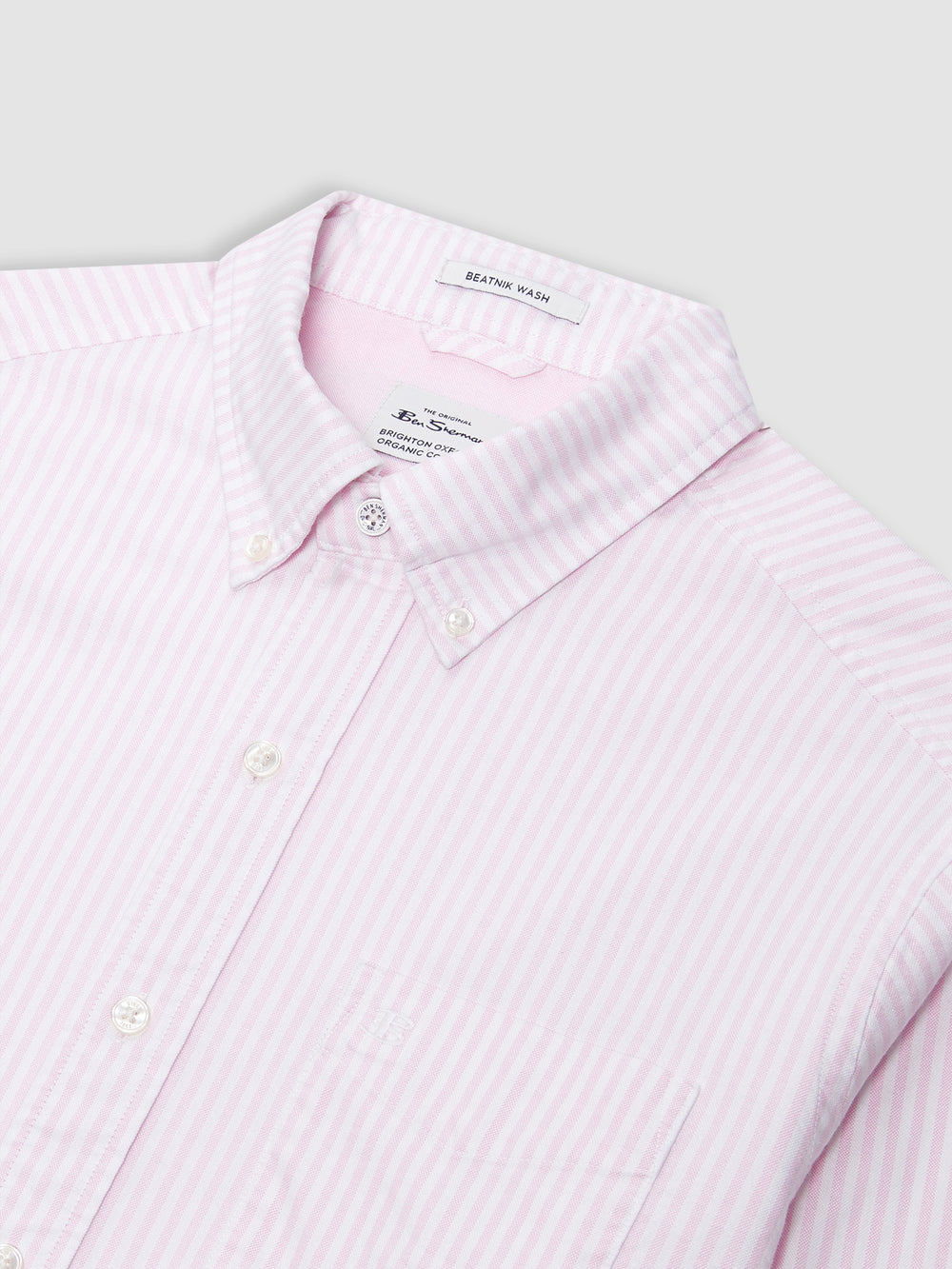 Pink Stripes Ben Sherman Brighton Oxford Shirts | 4517-DLUSZ