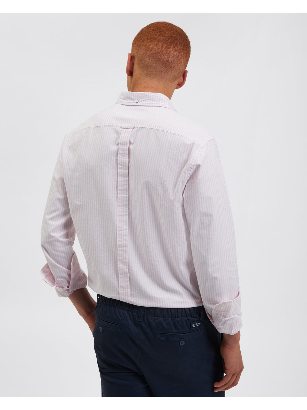 Pink Stripes Ben Sherman Brighton Oxford Shirts | 4517-DLUSZ