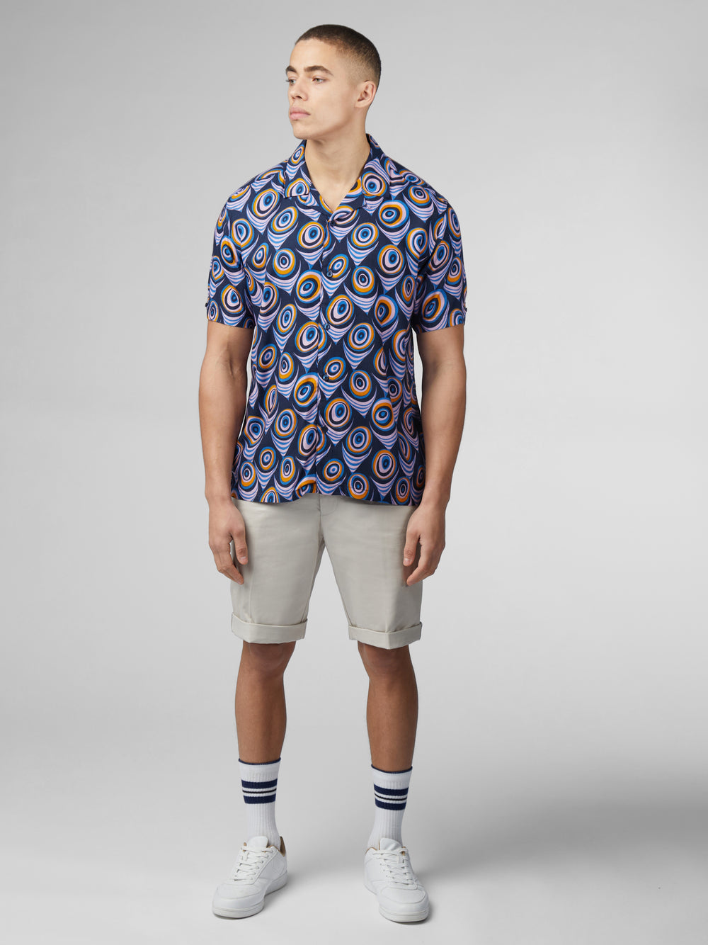 Purple Ben Sherman B by Ben Sherman Psychedelic Print Shirts | 1209-BAUCP