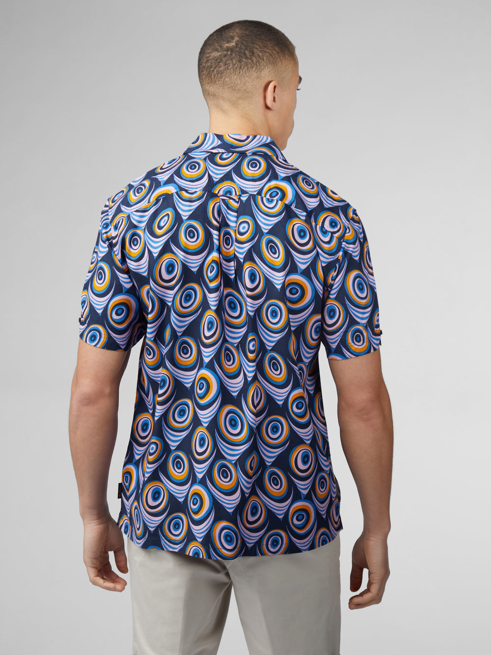 Purple Ben Sherman B by Ben Sherman Psychedelic Print Shirts | 1209-BAUCP