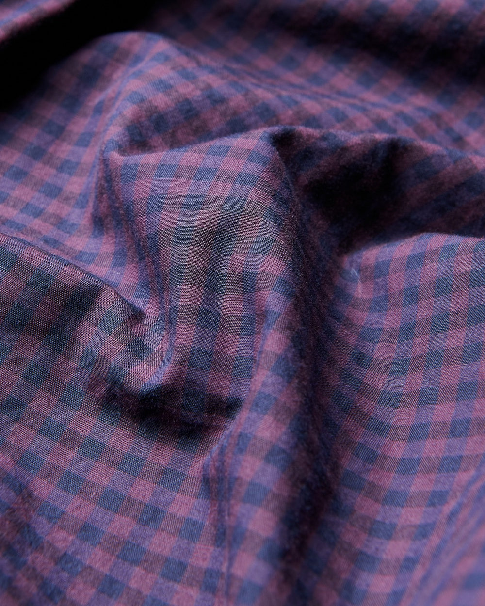 Purple Ben Sherman Signature Gingham Long-Sleeve Shirts | 1042-LHGJR