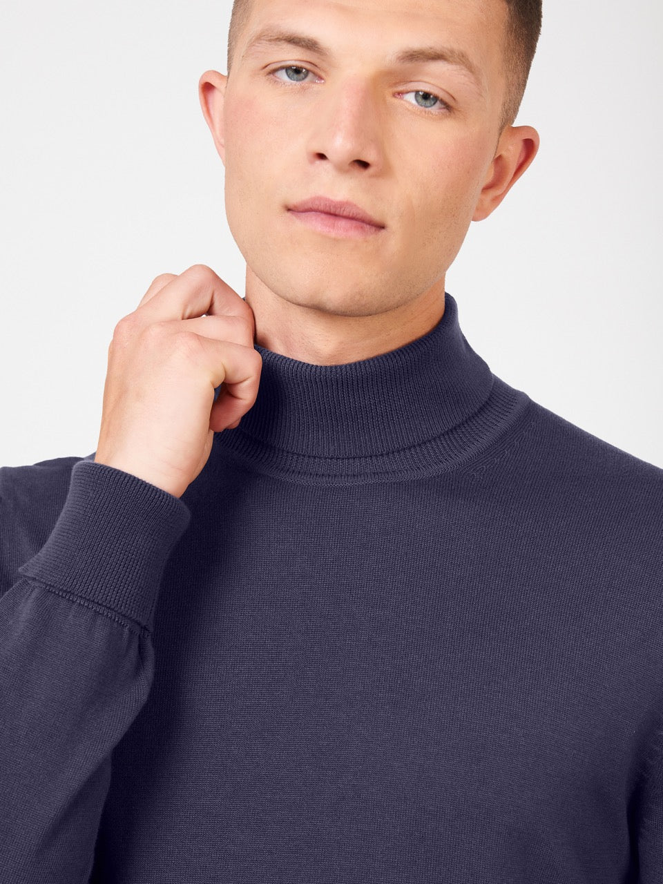 Purple Ben Sherman Signature Roll Neck Knitwear | 2591-SWMRZ