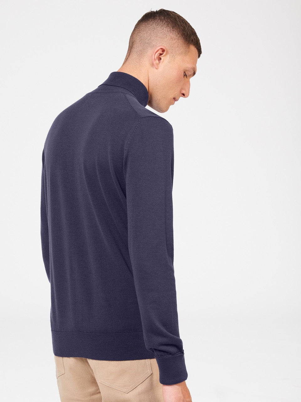 Purple Ben Sherman Signature Roll Neck Knitwear | 2591-SWMRZ