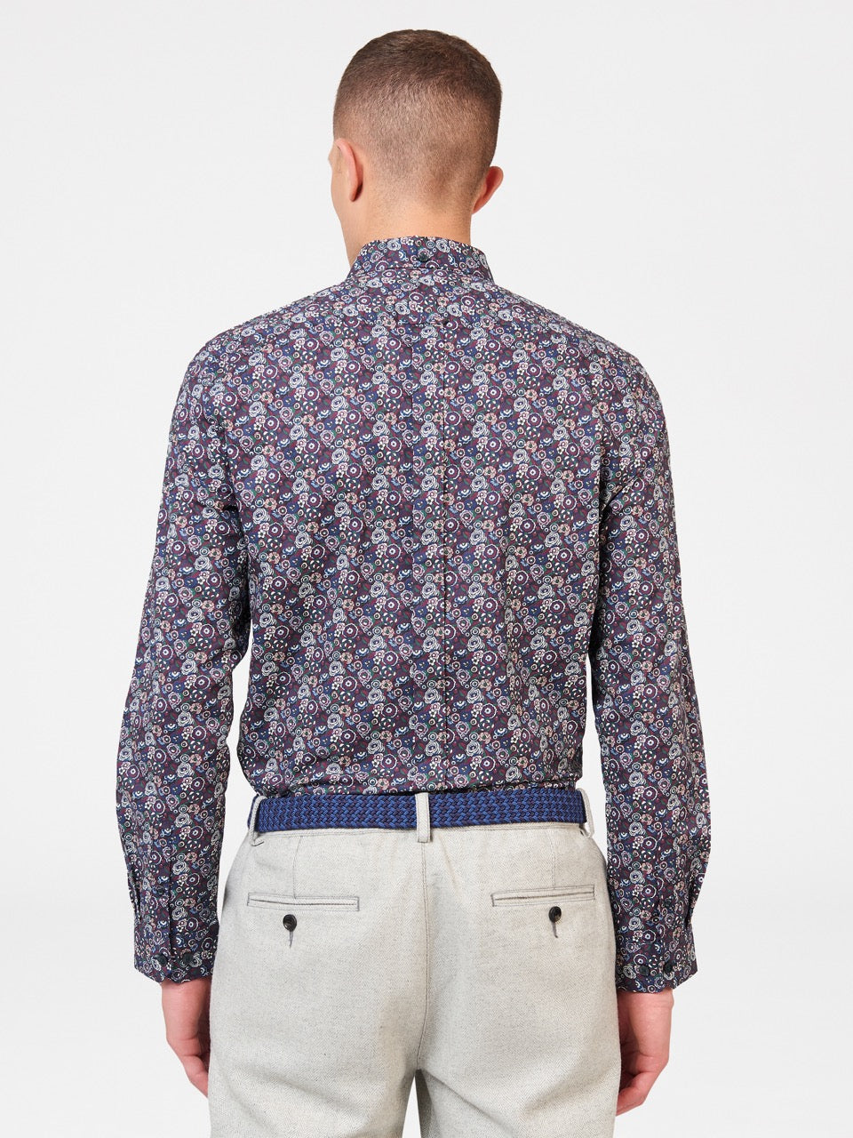 Purple Ben Sherman Winter Floral Shirts | 9407-OERIZ