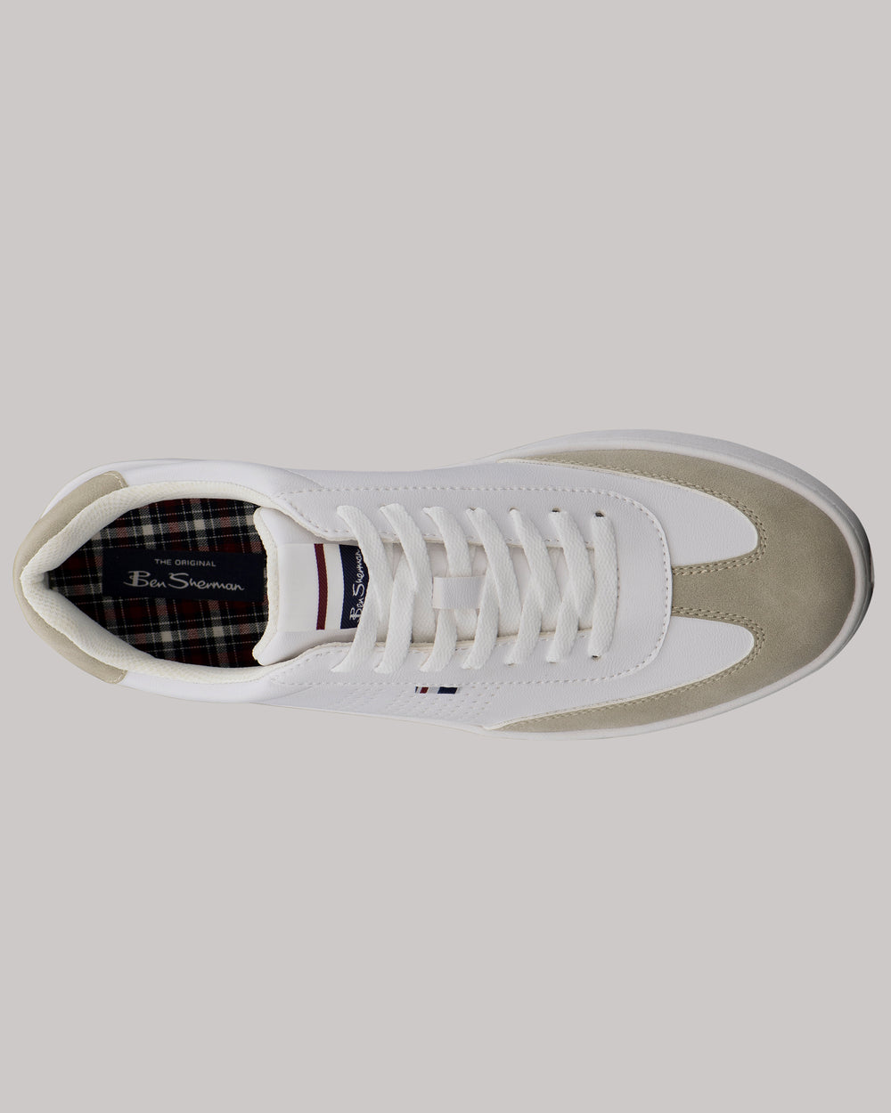 White Ben Sherman Glasgow Sneakers | 9375-MTVCP