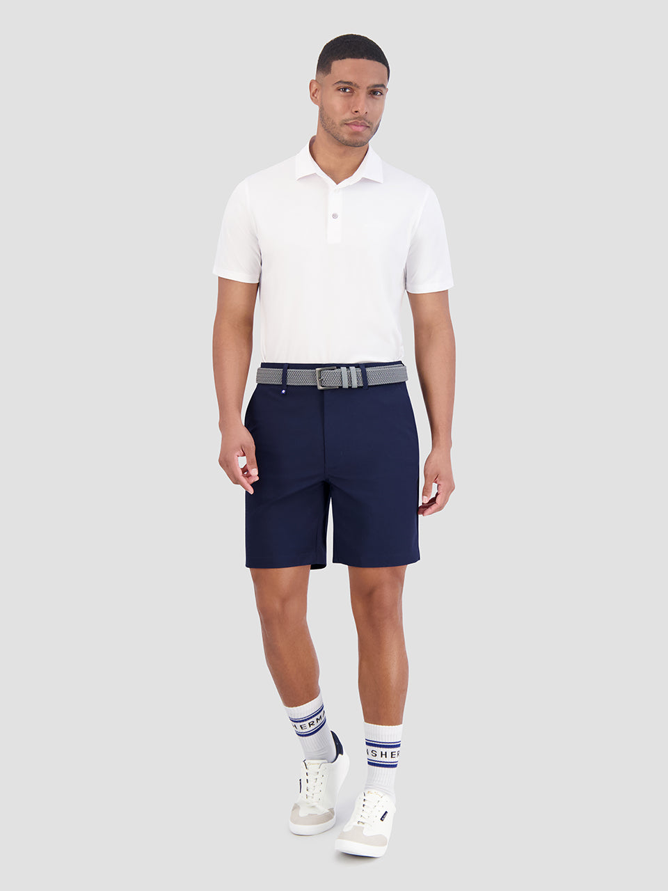 White Ben Sherman Solid Air Pique Sports Fit Polo Shirts | 8473-GVUZK