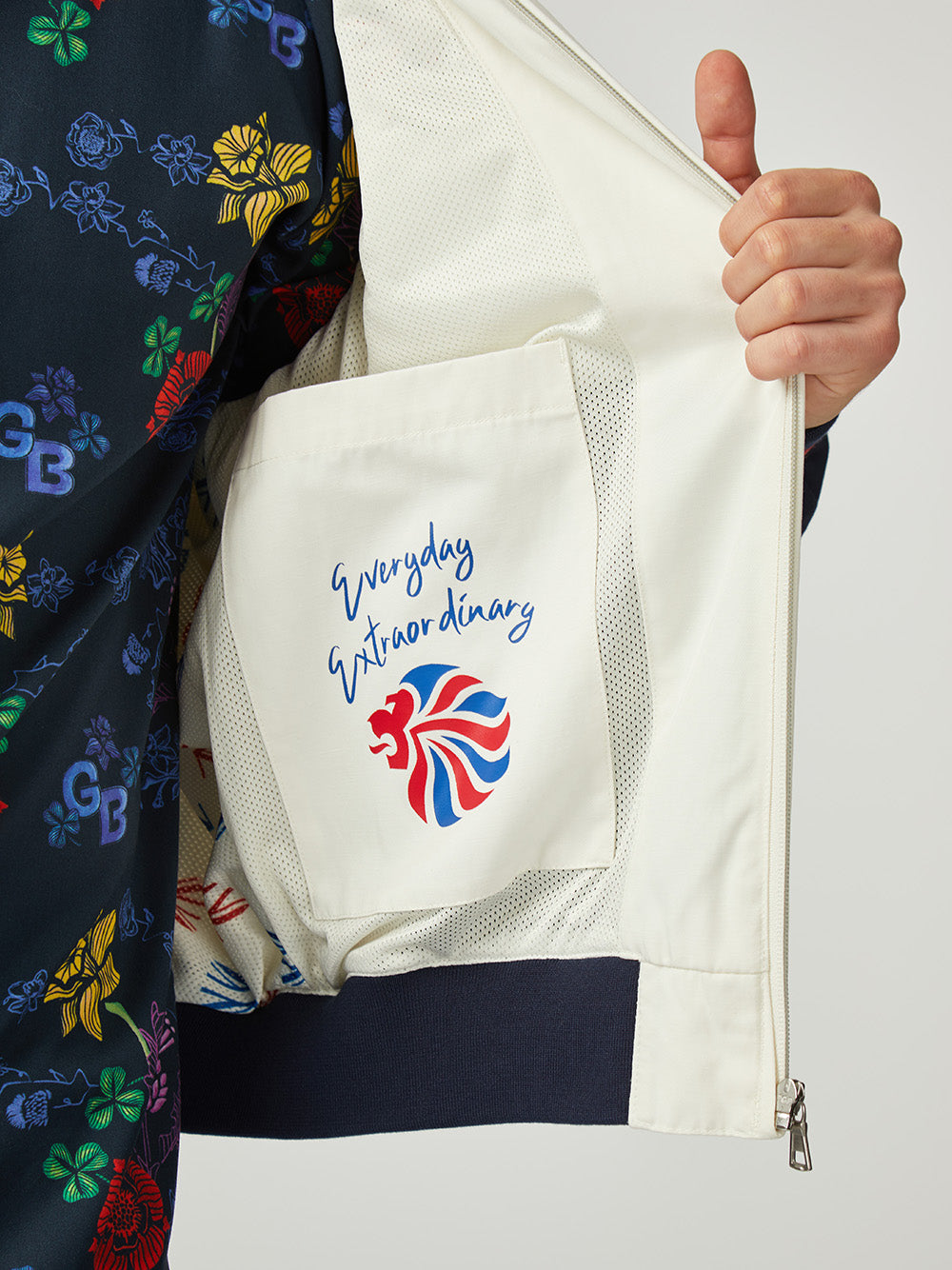 White Ben Sherman Team GB Taped Track Top Jackets | 1348-YHBCU