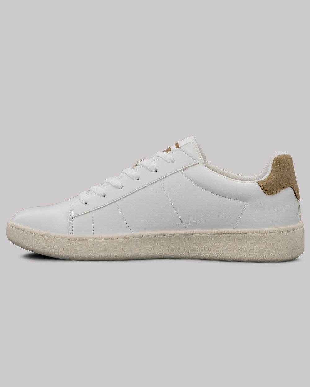 White / Brown Ben Sherman Hampton Sneakers | 3678-LIKWH